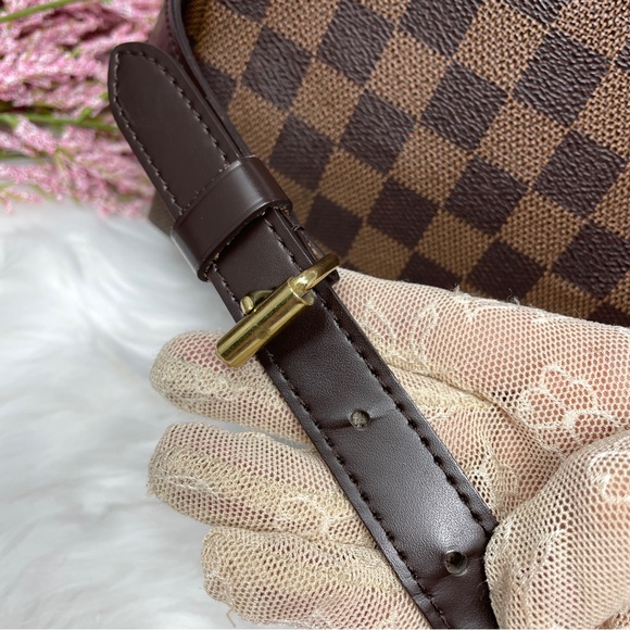 114 Pre Owned Authentic Louis Vuitton Damier Ebene Speedy 35 Bandouliere SP1144 - Picture 12 of 16